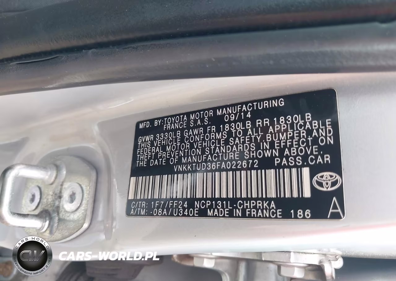 2015 Toyota Yaris Se VIN:VNKKTUD36FA022672 - 9