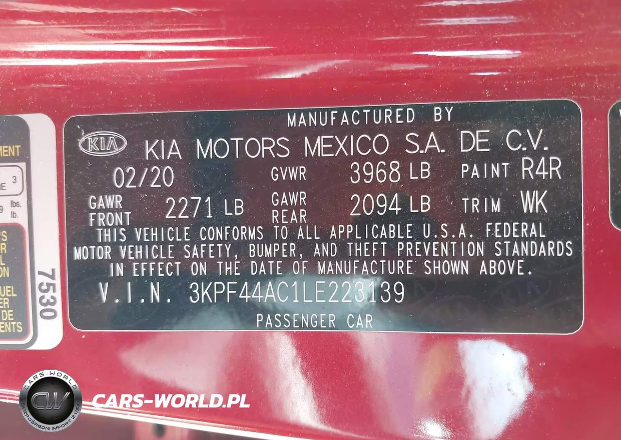 2020 Kia Forte Gt VIN:3KPF44AC1LE223139 - 9
