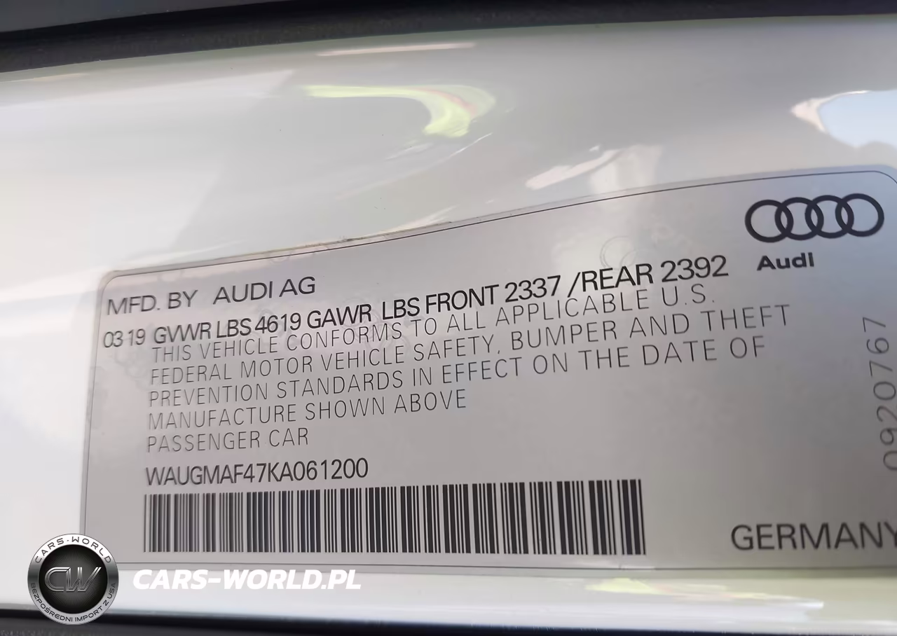 2019 Audi A4 40 Premium-40 Titanium Premium VIN:WAUGMAF47KA061200 - 9