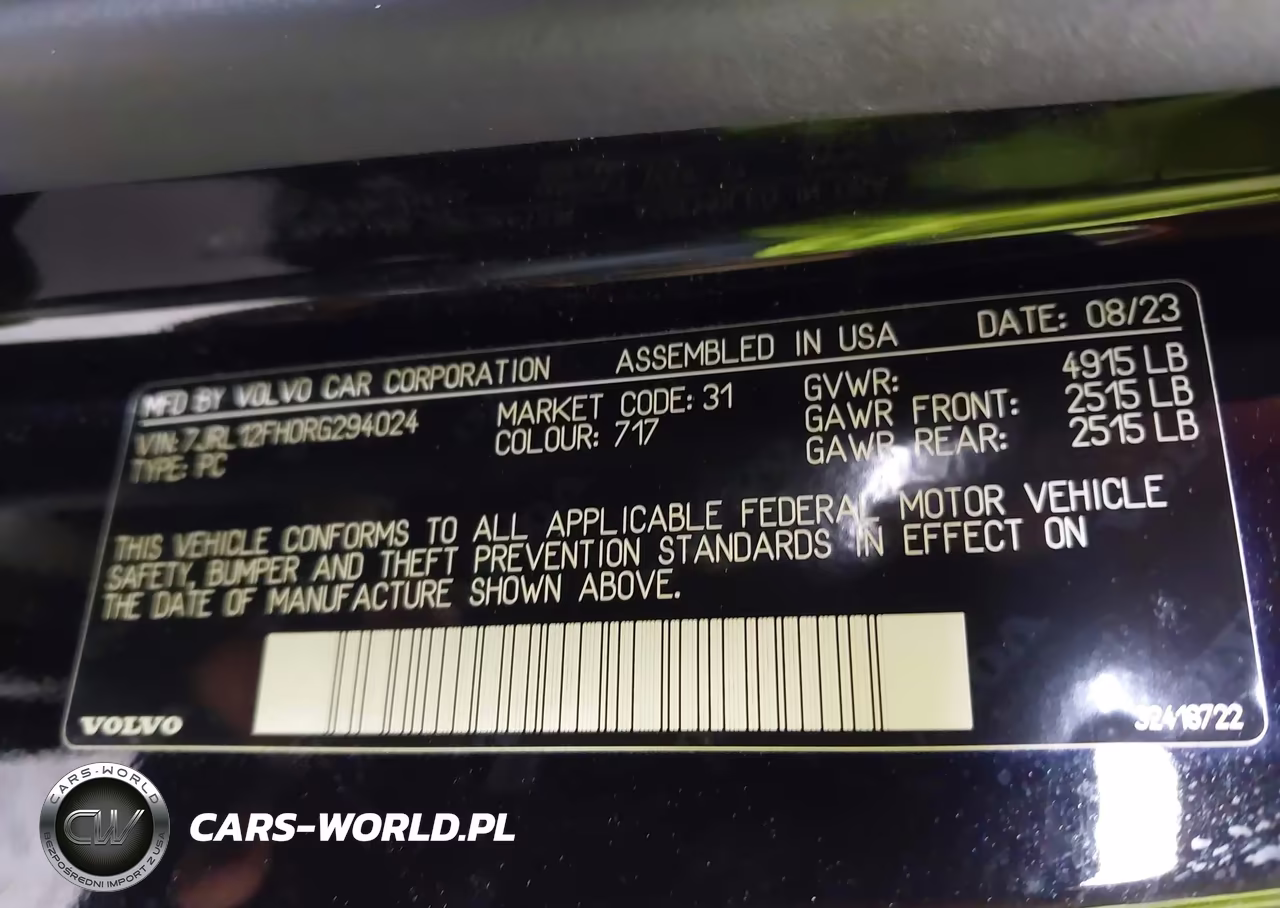 2024 Volvo S60 B5 Plus Black Edition VIN:7JRL12FH0RG294024 - 9