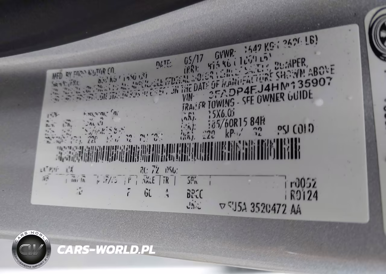 2017 Ford Fiesta Se VIN:3FADP4EJ4HM135907 - 9