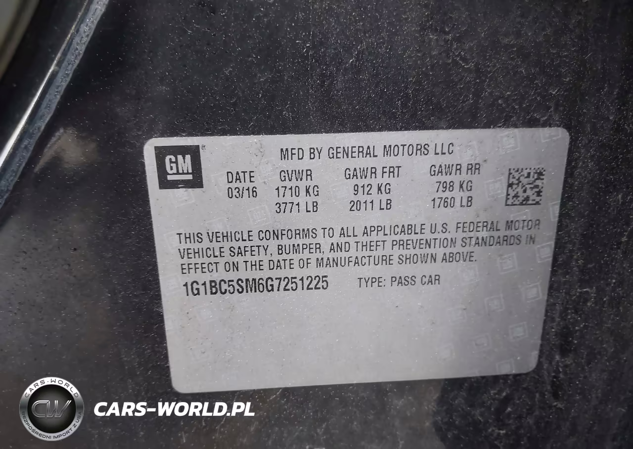 2016 Chevrolet Cruze Ls Auto VIN:1G1BC5SM6G7251225 - 9