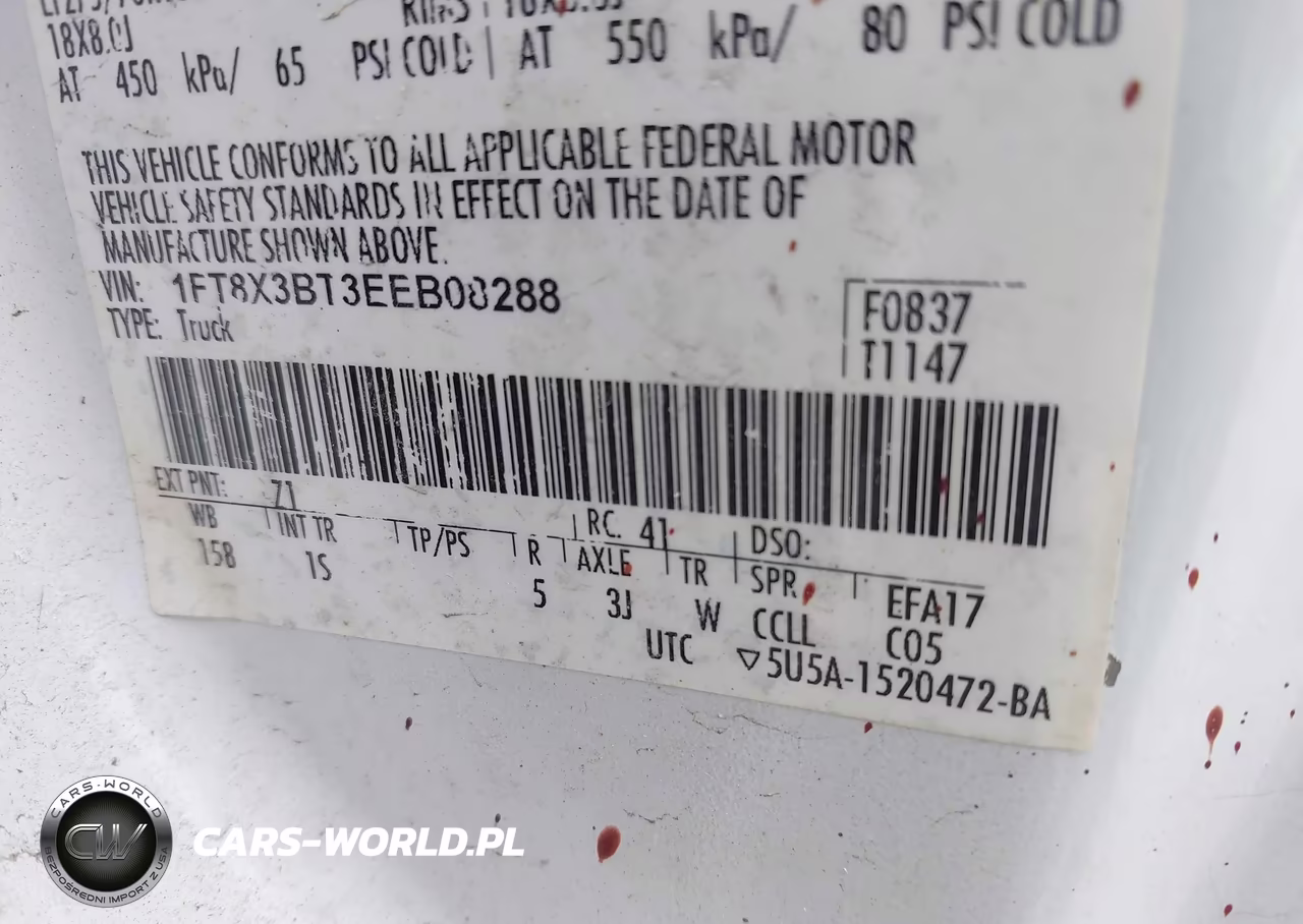 2014 Ford F-350 Xl VIN:1FT8X3BT3EEB08288 - 9