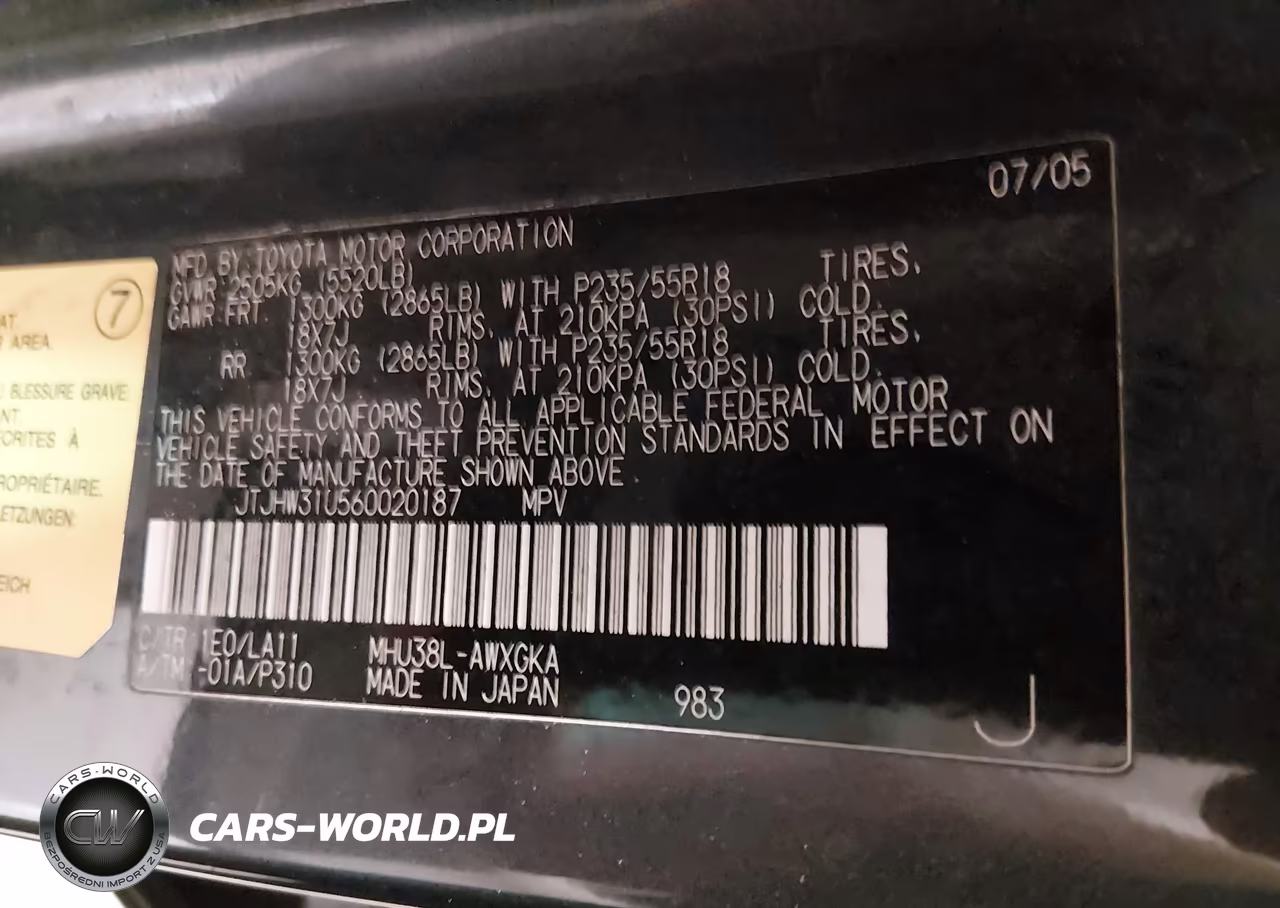 2006 Lexus Rx 400H VIN:JTJHW31U560020187 - 9