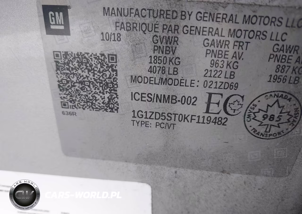 2019 Chevrolet Malibu VIN:1G1ZD5ST0KF119482 - 9