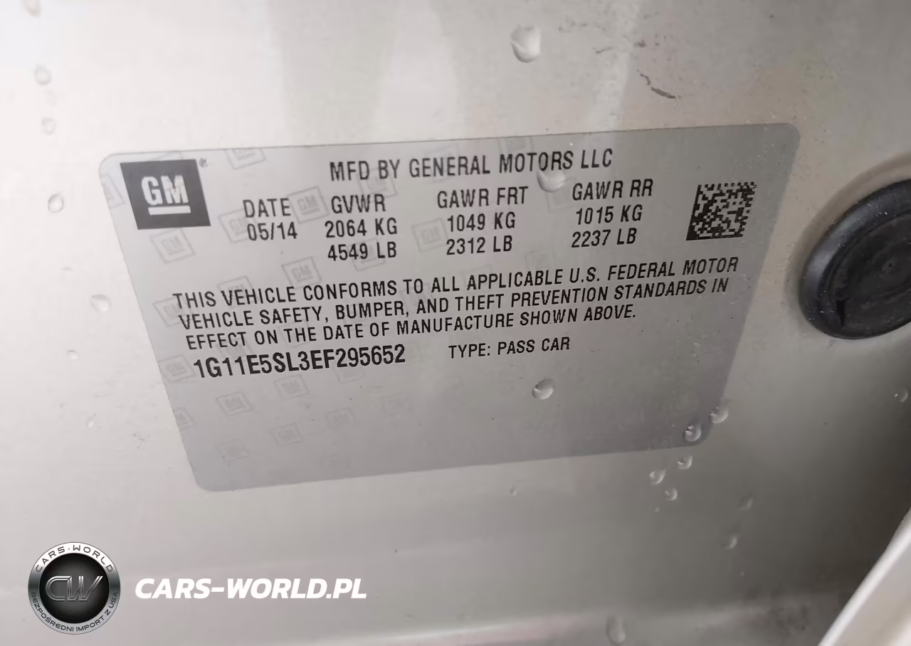 2014 Chevrolet Malibu 2Lt VIN:1G11E5SL3EF295652 - 9
