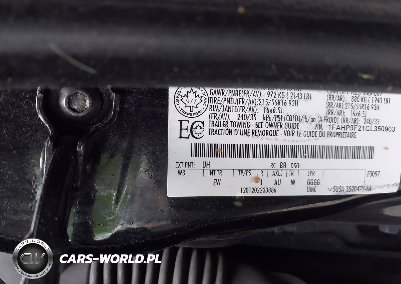 2012 Ford Focus Se VIN:1FAHP3F21CL350903 - 9