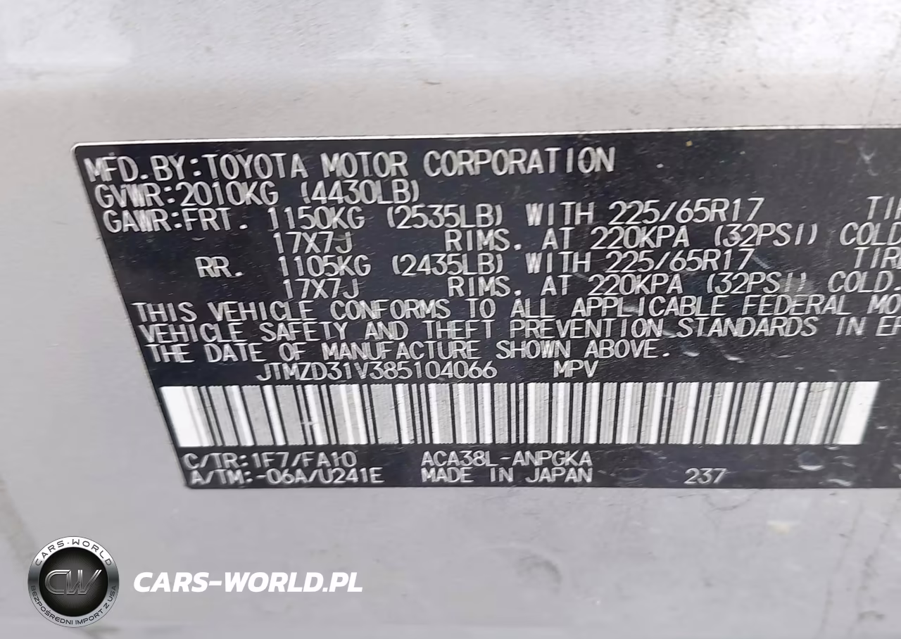 2008 Toyota Rav4 Limited VIN:JTMZD31V385104066 - 9