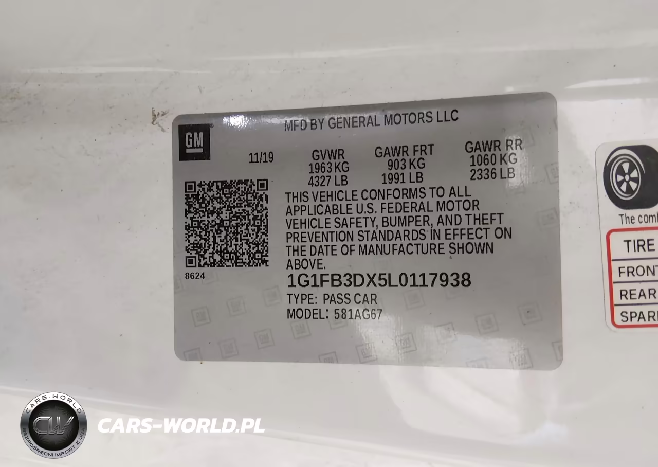 2020 Chevrolet Camaro Rwd 1Lt VIN:1G1FB3DX5L0117938 - 9