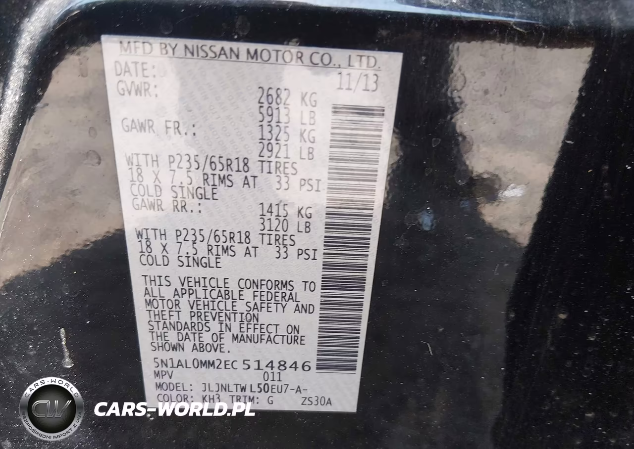 2014 Infiniti Qx60 VIN:5N1AL0MM2EC514846 - 9