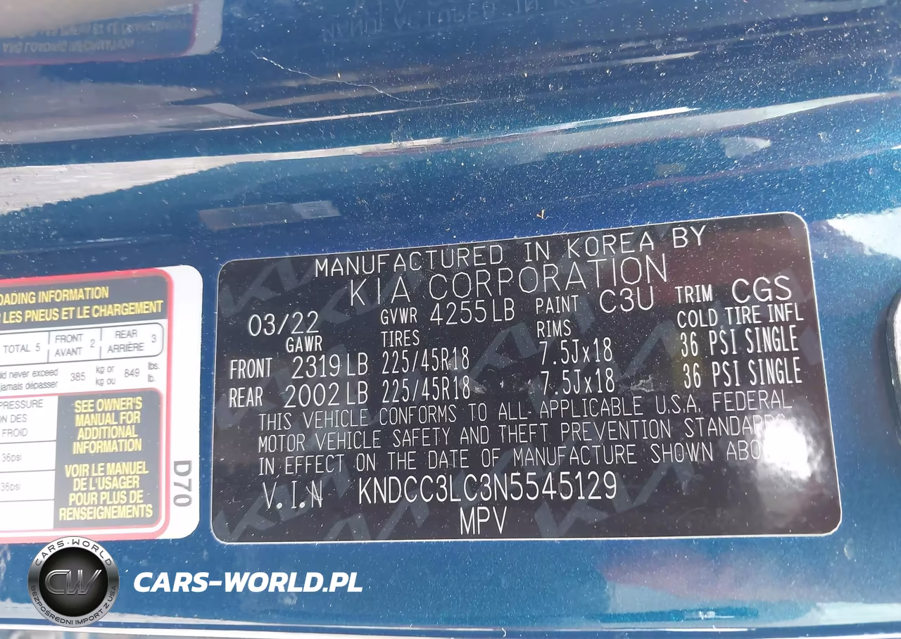 2022 Kia Niro Touring Se VIN:KNDCC3LC3N5545129 - 9