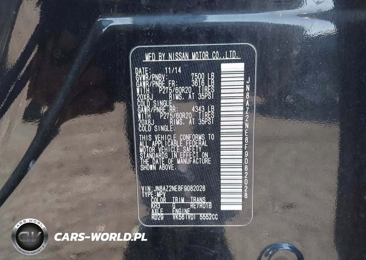 2015 Infiniti Qx80 Limited VIN:JN8AZ2NE8F9082028 - 9
