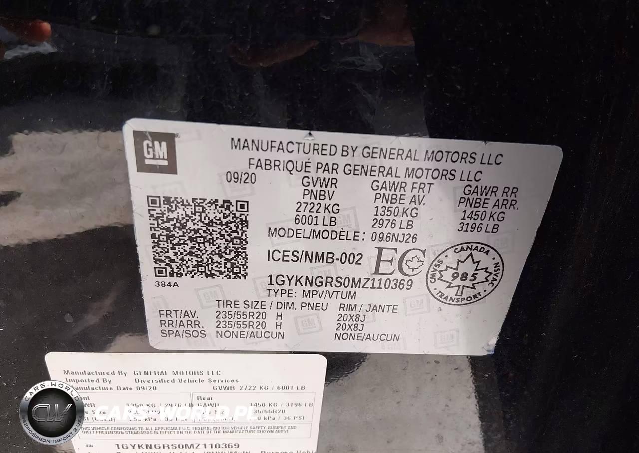 2021 Cadillac Xt5 Sport VIN:1GYKNGRS0MZ110369 - 9