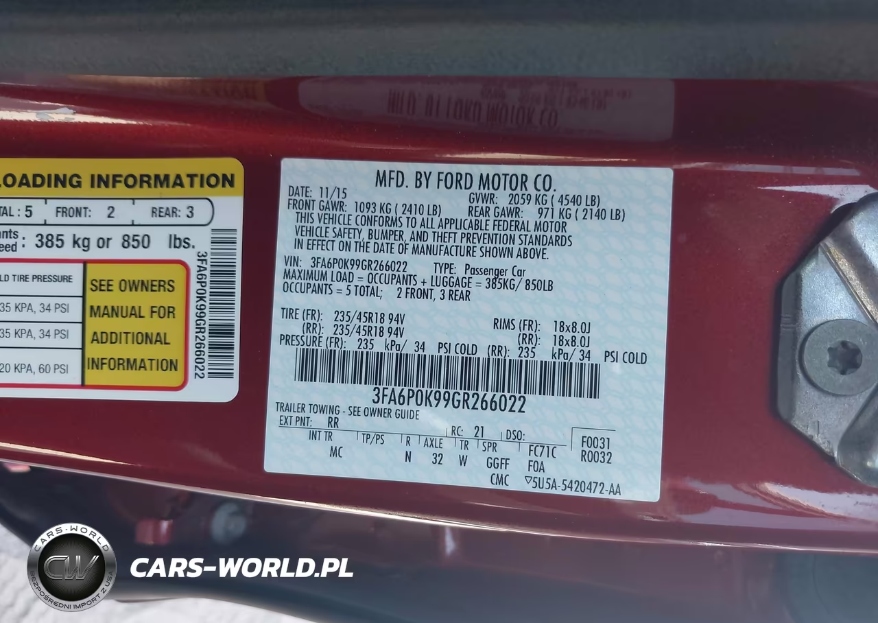 2016 Ford Fusion Titanium VIN:3FA6P0K99GR266022 - 9