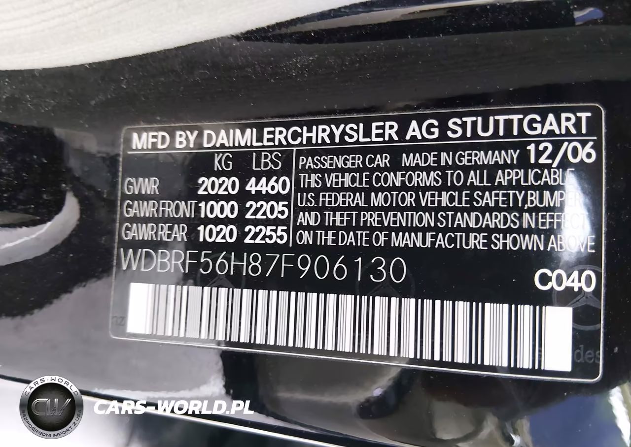 2007 Mercedes-Benz C 350 Luxury-Sport VIN:WDBRF56H87F906130 - 9