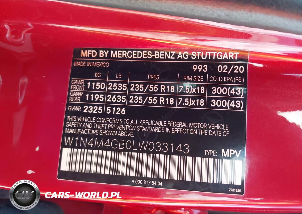 2020 Mercedes-Benz Glb 250 VIN:W1N4M4GB0LW033143 - 9