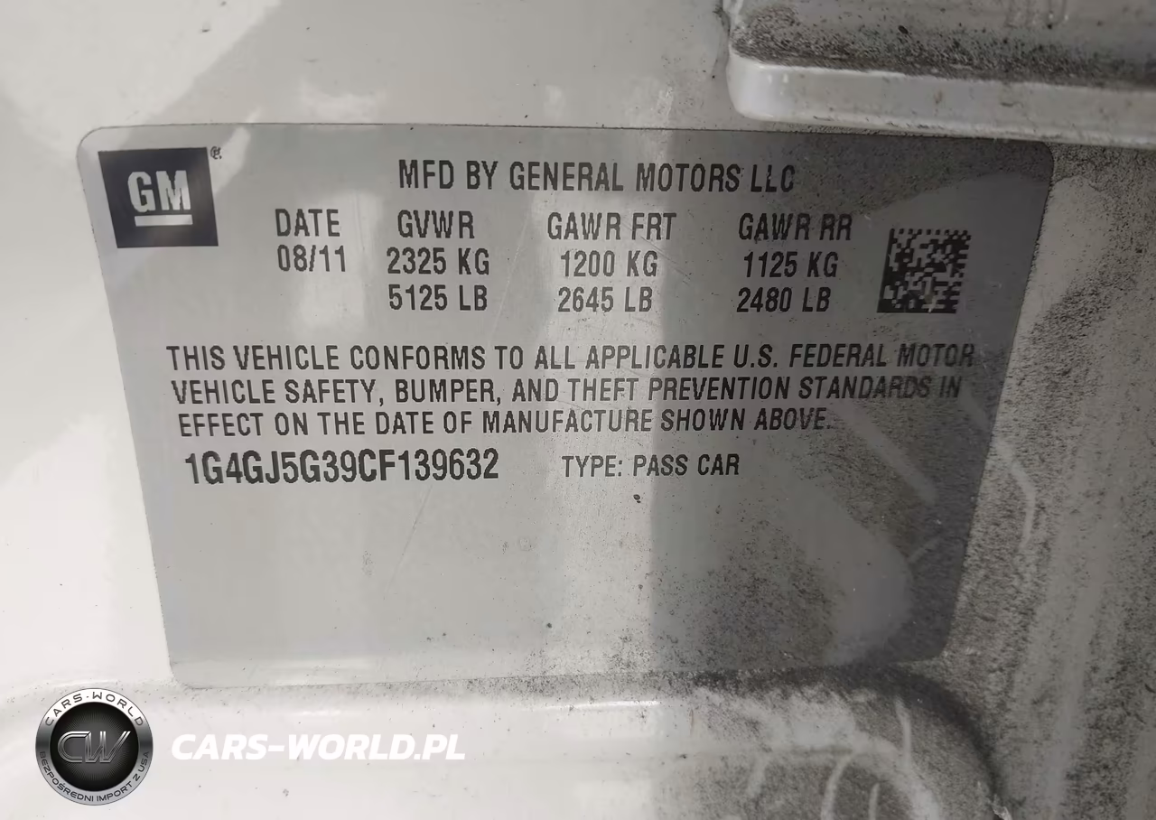 2012 Buick Lacrosse Touring Group VIN:1G4GJ5G39CF139632 - 9