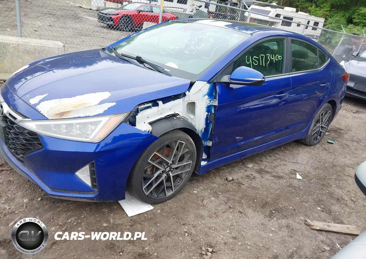 2019 Hyundai Elantra Sport VIN:KMHD04LB4KU886949 - 2