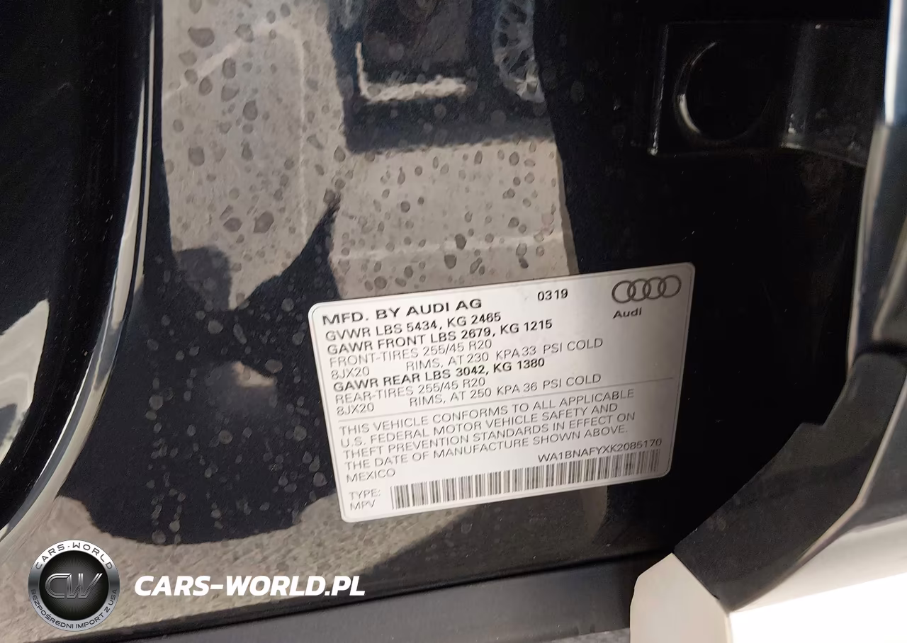 2019 Audi Q5 45 Premium VIN:WA1BNAFYXK2085170 - 9