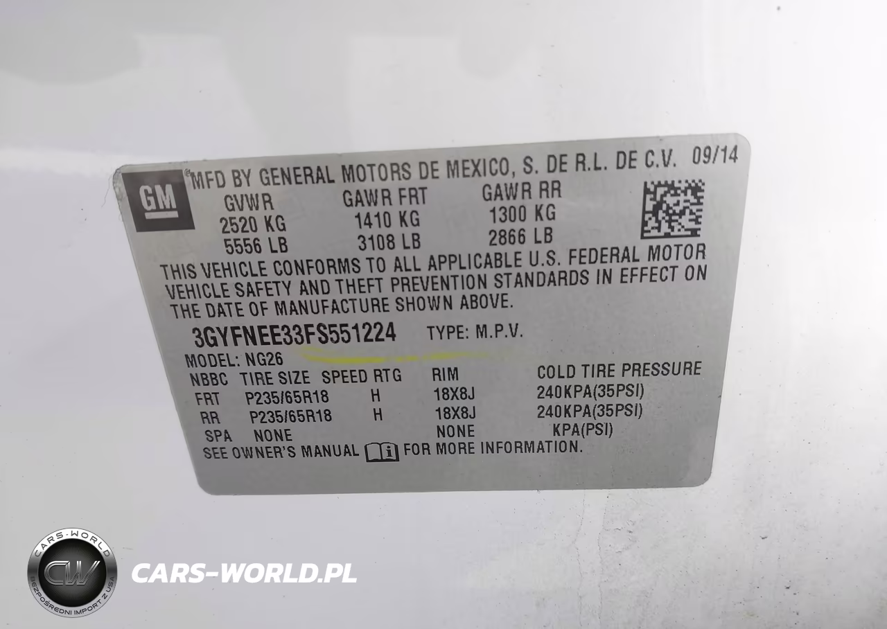 2015 Cadillac Srx Luxury Collection VIN:3GYFNEE33FS551224 - 9