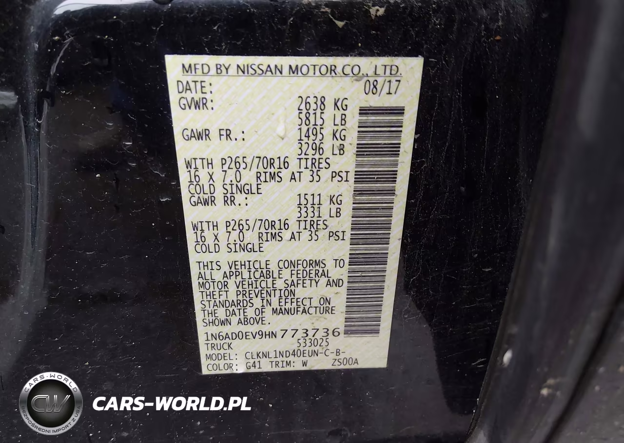 2017 Nissan Frontier S VIN:1N6AD0EV9HN773736 - 9