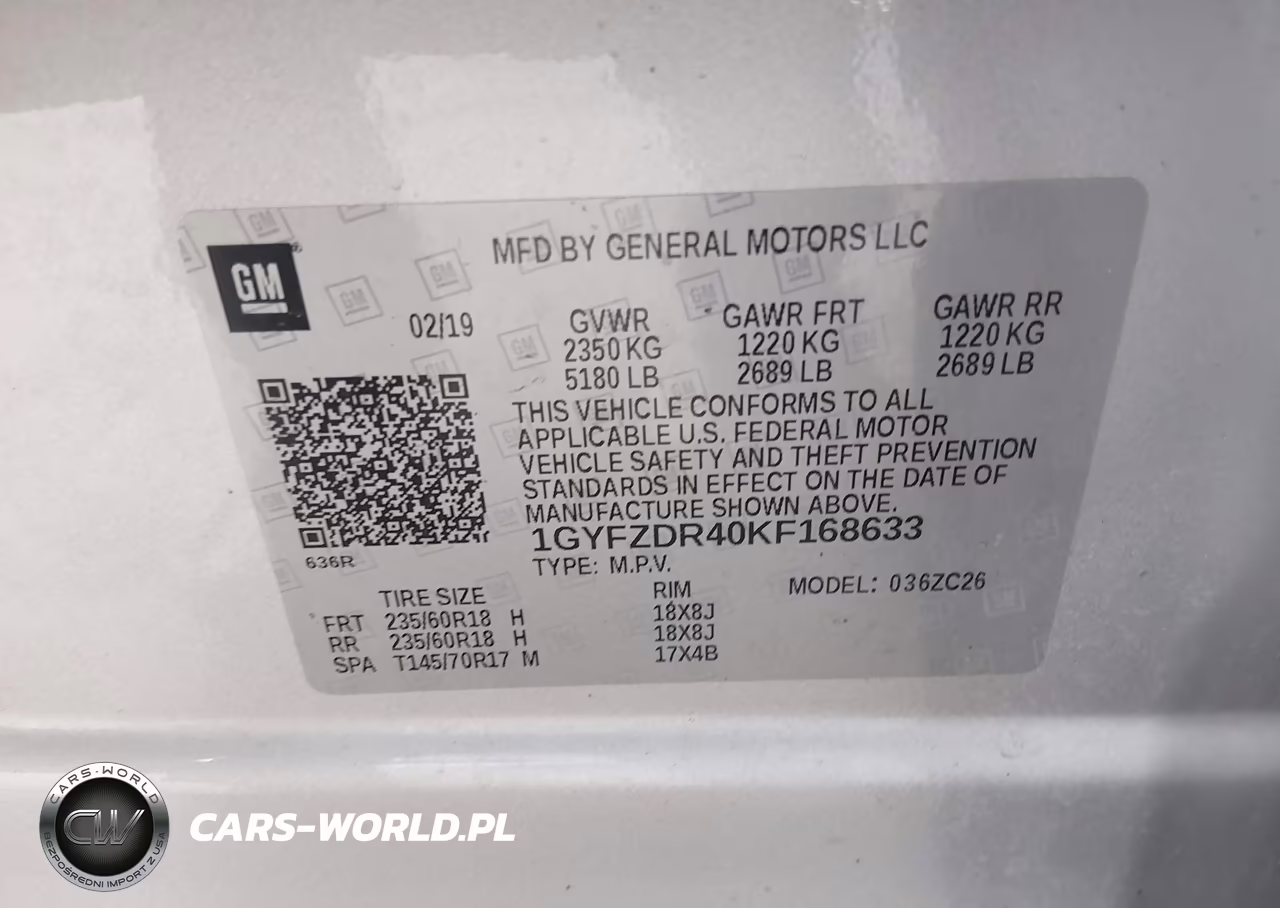 2019 Cadillac Xt4 Premium Luxury VIN:1GYFZDR40KF168633 - 9