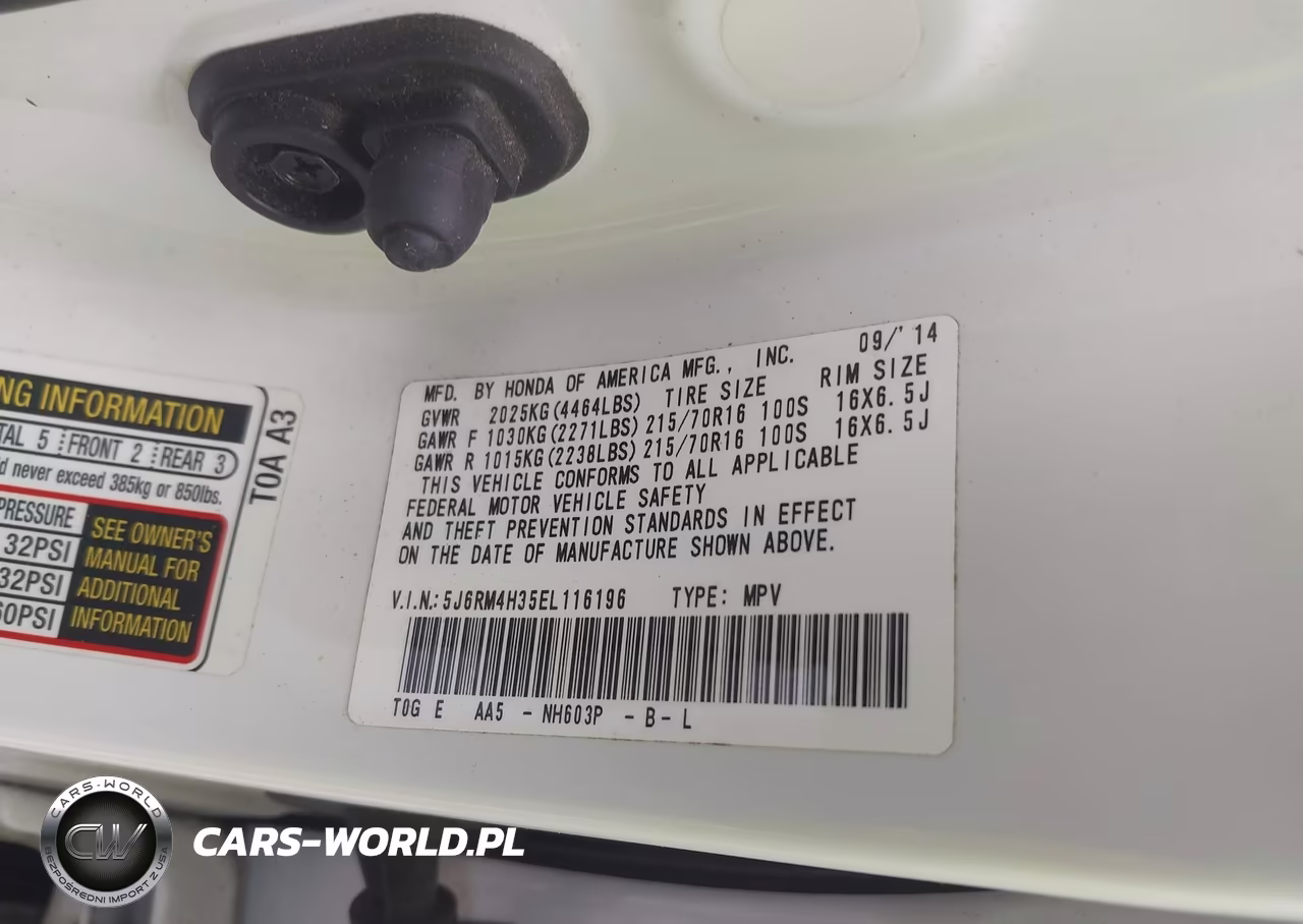 2014 Honda Cr-V Lx VIN:5J6RM4H35EL116196 - 9