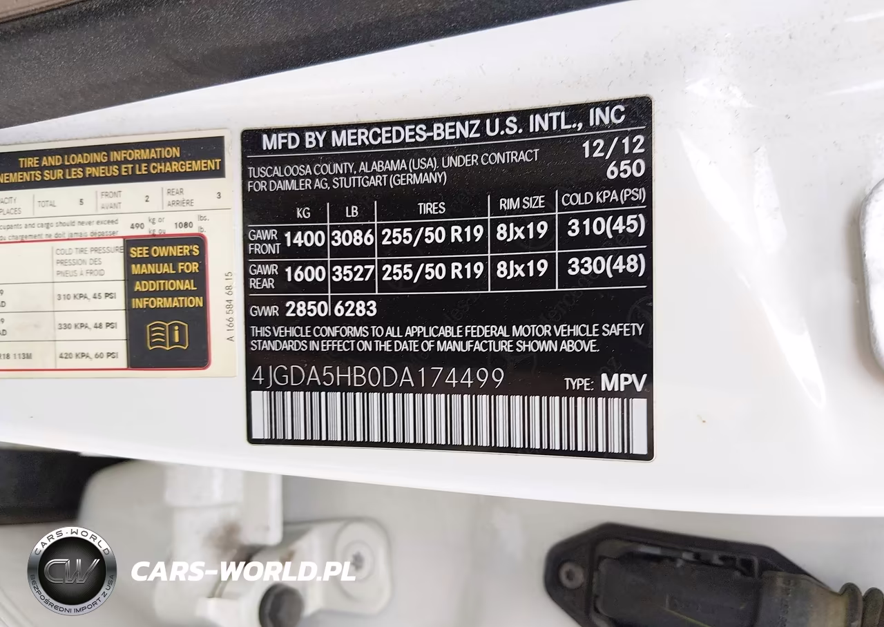 2013 Mercedes-Benz Ml 350 4Matic VIN:4JGDA5HB0DA174499 - 9