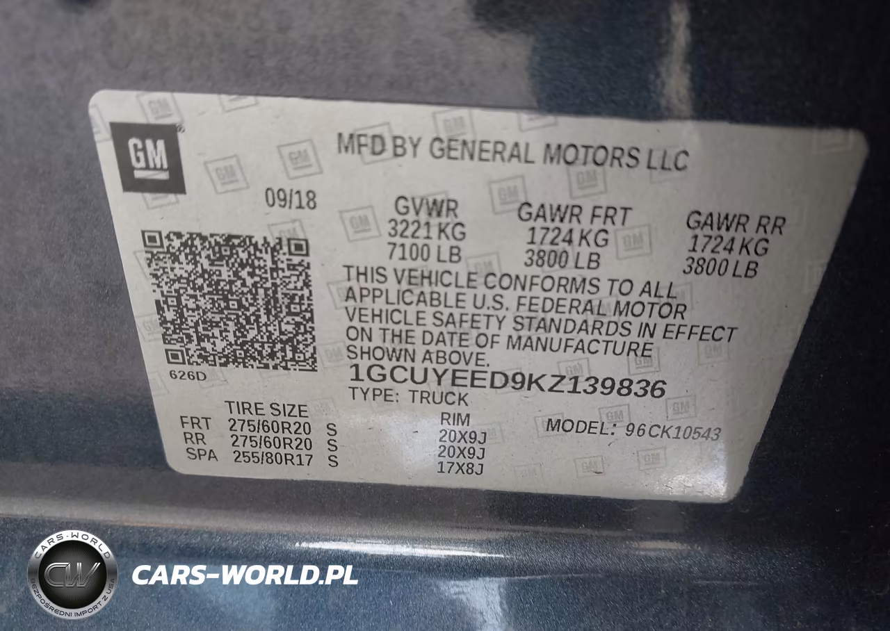 2019 Chevrolet Silverado 1500 Rst VIN:1GCUYEED9KZ139836 - 9