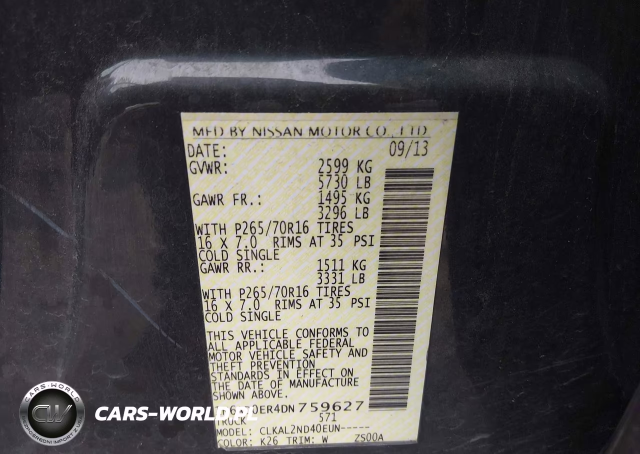 2013 Nissan Frontier Sv VIN:1N6AD0ER4DN759627 - 9