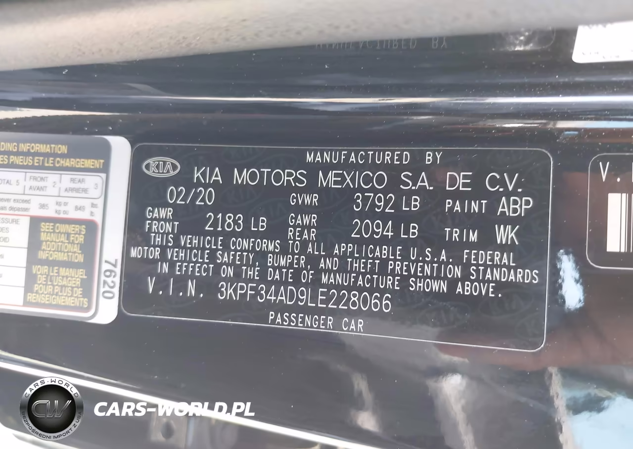 2020 Kia Forte Gt-Line VIN:3KPF34AD9LE228066 - 9