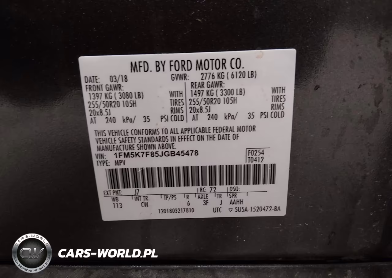 2018 Ford Explorer Limited VIN:1FM5K7F85JGB45478 - 9