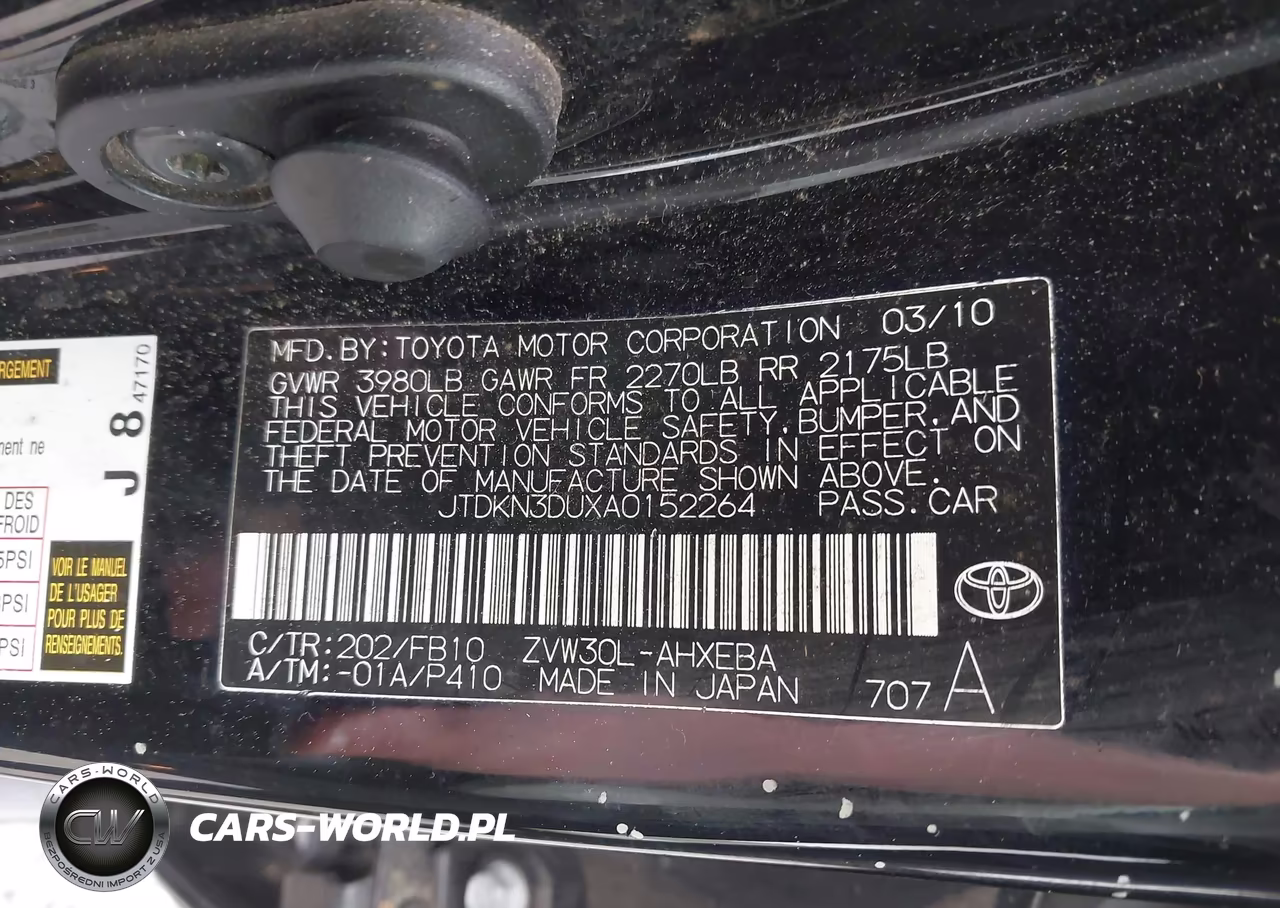 2010 Toyota Prius Iii VIN:JTDKN3DUXA0152264 - 9