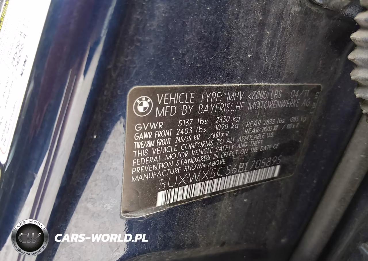 2011 BMW X3 xDrive28I VIN:5UXWX5C56BL705895 - 9