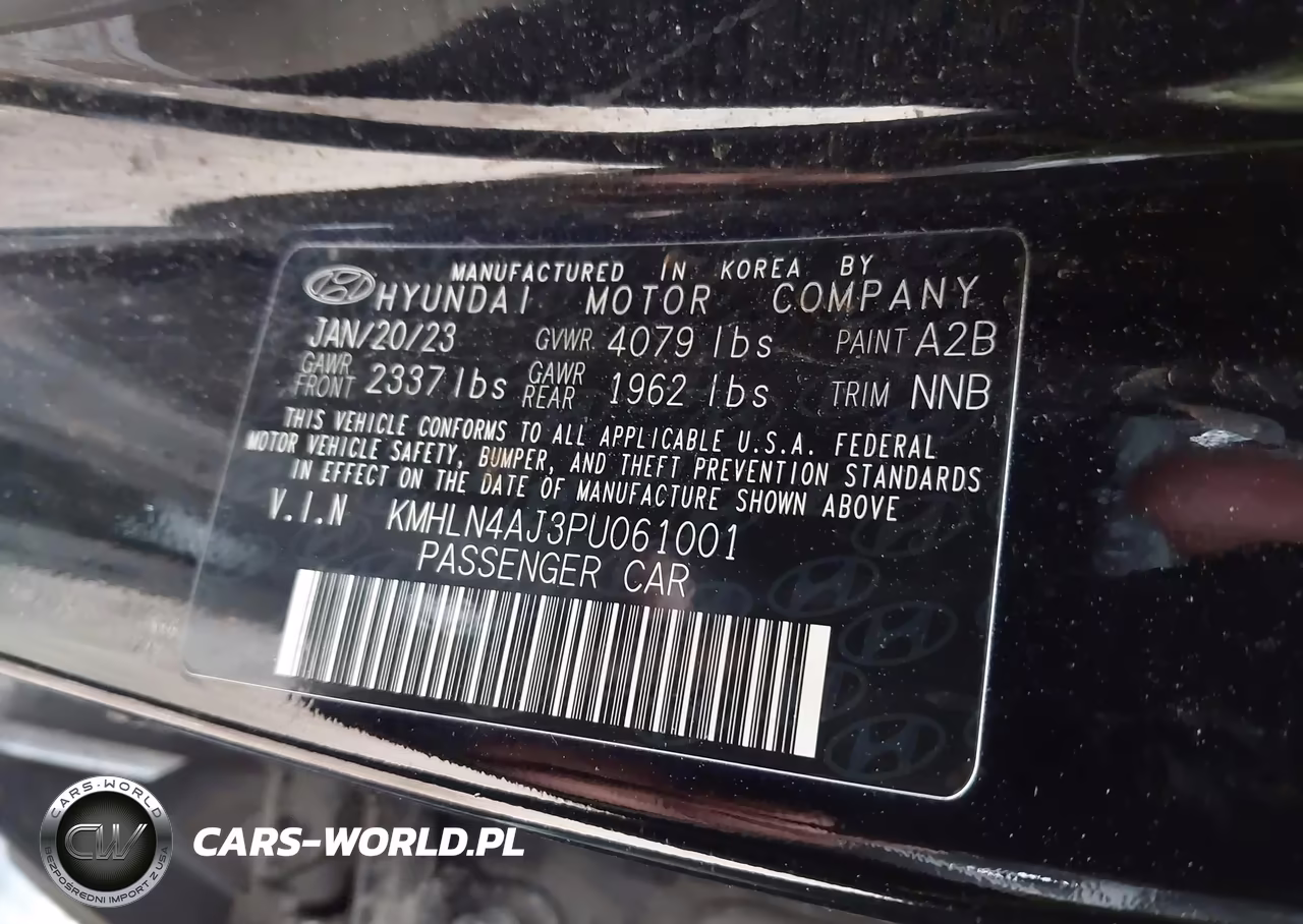 2023 Hyundai Elantra Hybrid Limited VIN:KMHLN4AJ3PU061001 - 9
