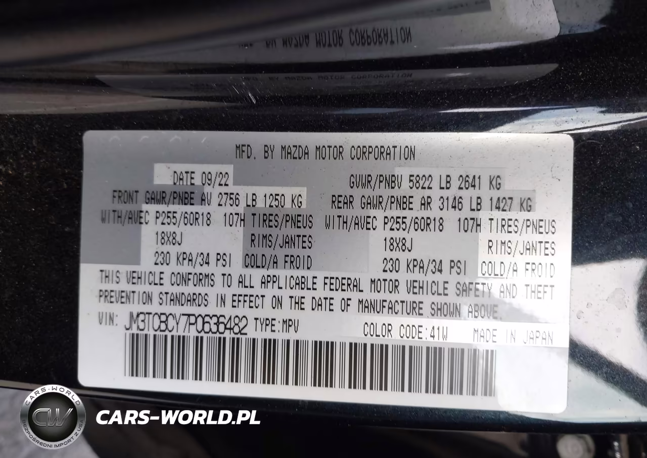 2023 Mazda Cx-9 Touring VIN:JM3TCBCY7P0636482 - 9