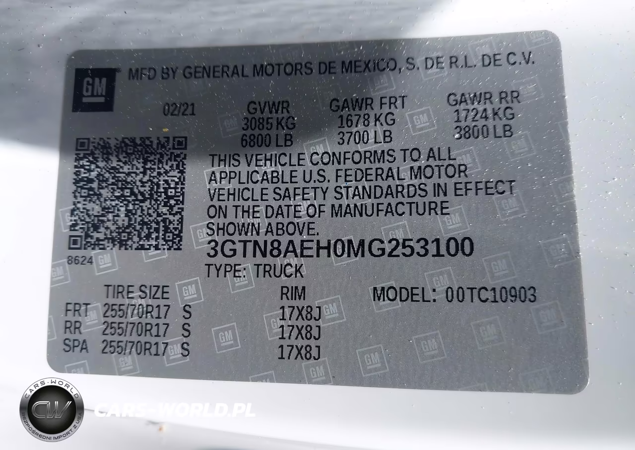 2021 GMC Sierra 1500 2Wd Long Box VIN:3GTN8AEH0MG253100 - 9