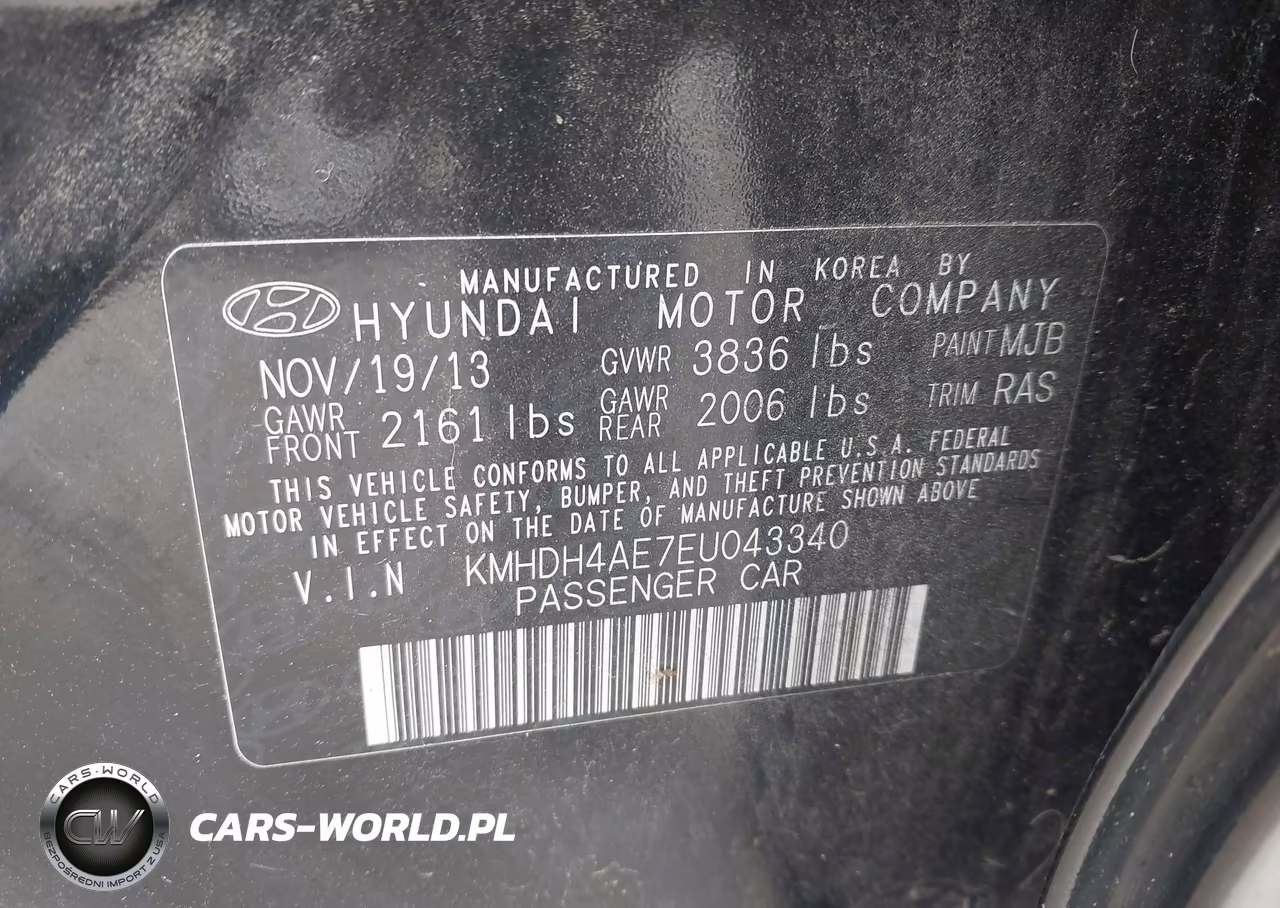 2014 Hyundai Elantra Se VIN:KMHDH4AE7EU043340 - 9