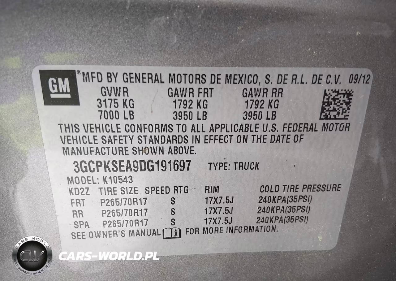 2013 Chevrolet Silverado 1500 Lt VIN:3GCPKSEA9DG191697 - 9