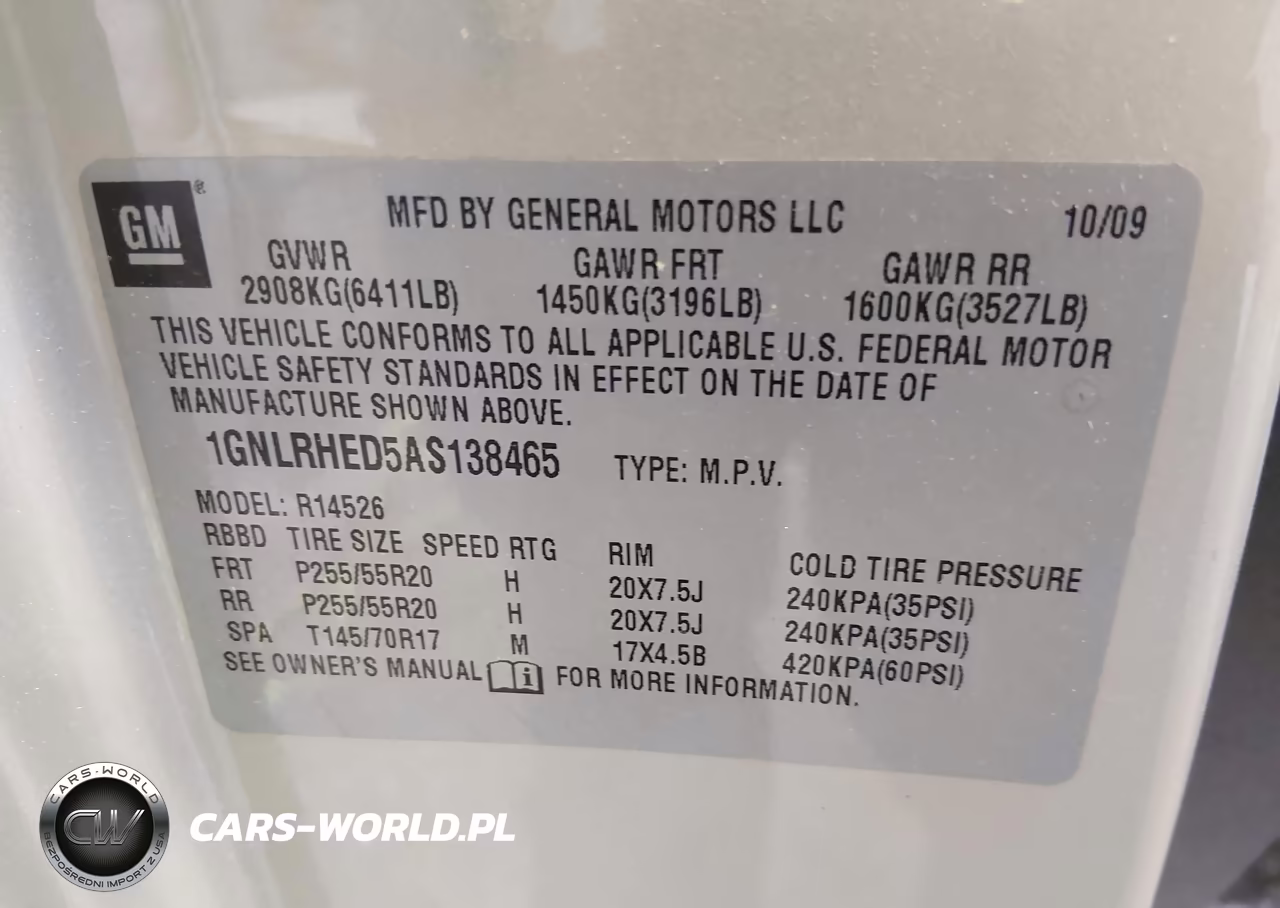 2010 Chevrolet Traverse Ltz VIN:1GNLRHED5AS138465 - 9