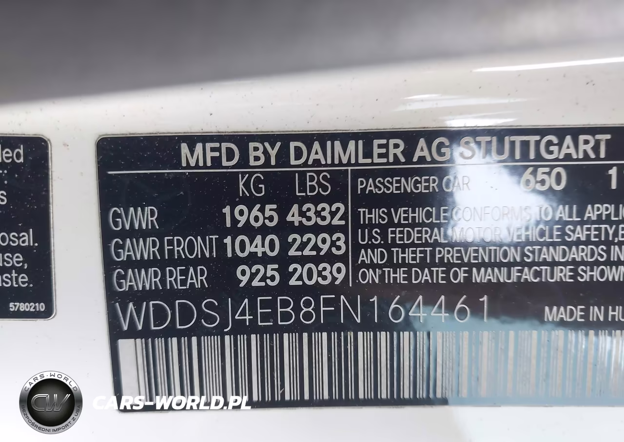 2015 Mercedes-Benz Cla 250 VIN:WDDSJ4EB8FN164461 - 9