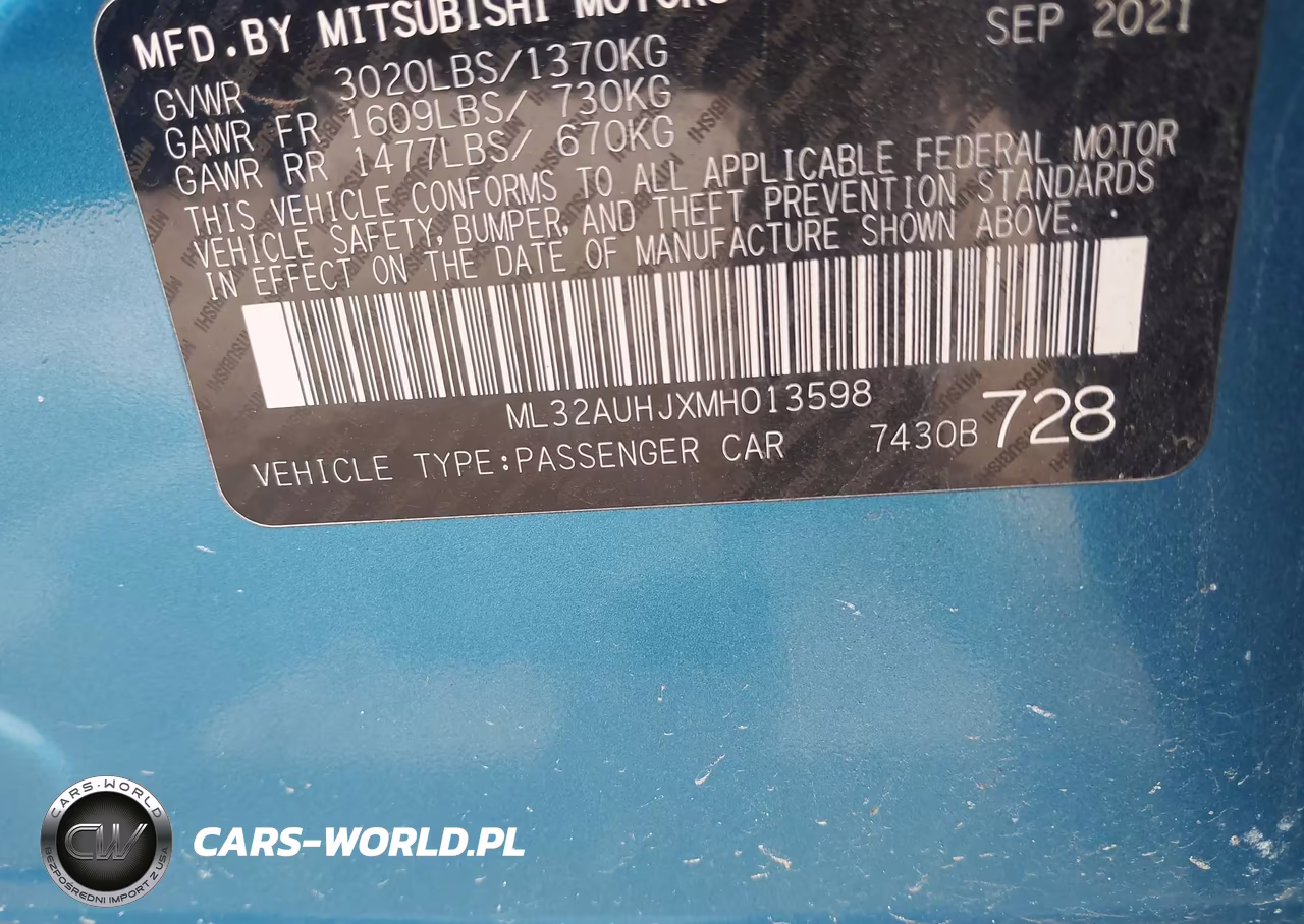 2021 Mitsubishi Mirage Carbonite Edition-Es-Le VIN:ML32AUHJXMH013598 - 9