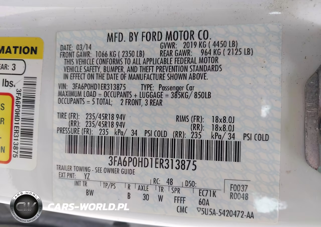 2014 Ford Fusion Se VIN:3FA6P0HD1ER313875 - 9