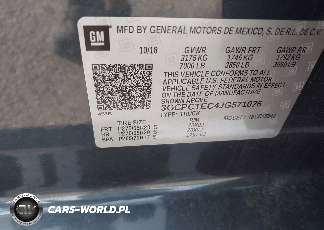 2018 Chevrolet Silverado 1500 High Country VIN:3GCPCTEC4JG571076 - 9