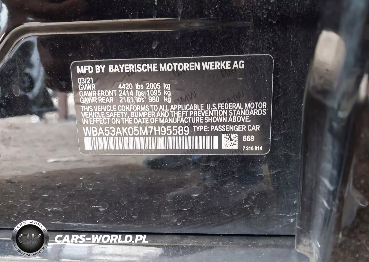 2021 BMW 228I Gran Coupe Sdrive VIN:WBA53AK05M7H95589 - 9