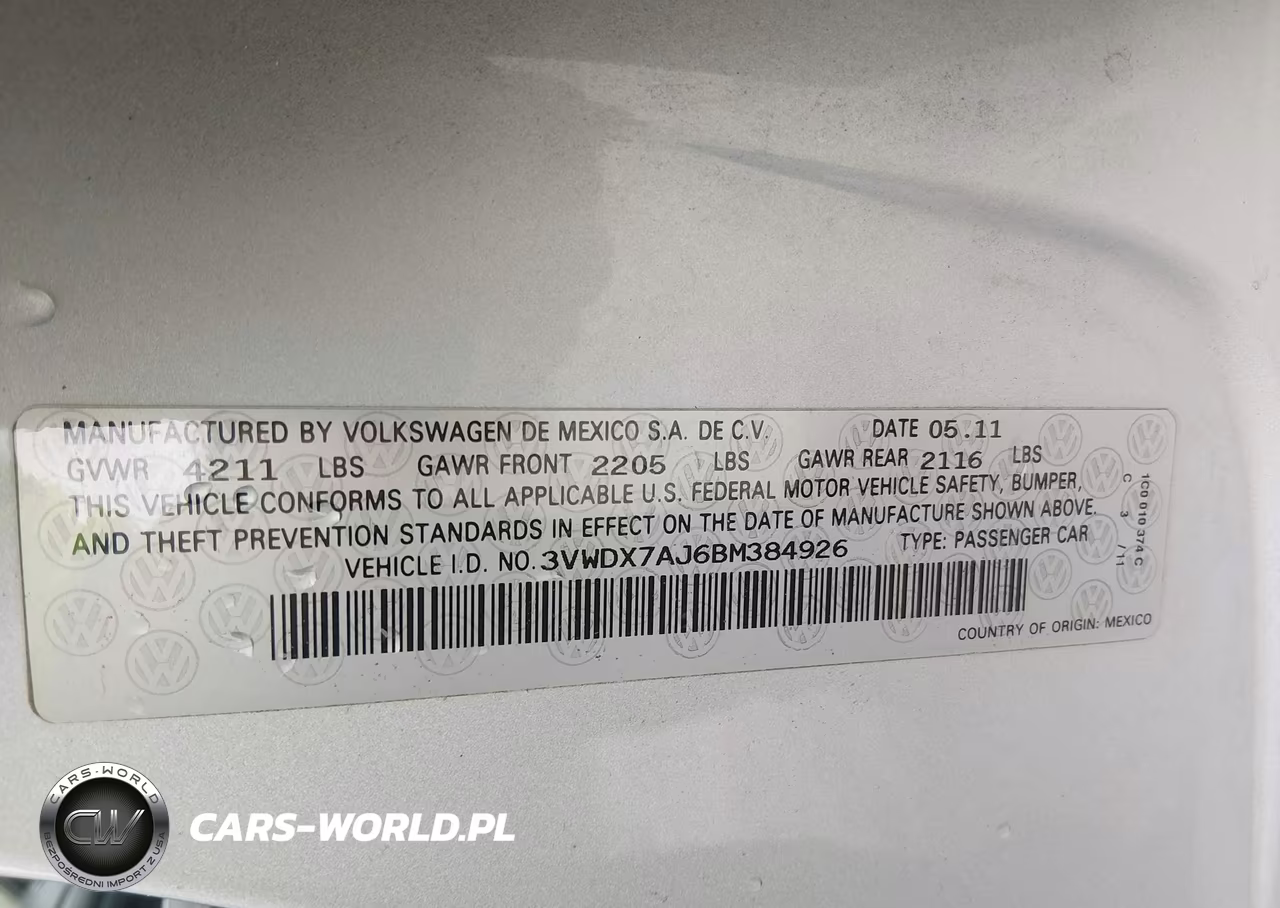 2011 Volkswagen Jetta 2.5L Se VIN:3VWDX7AJ6BM384926 - 9