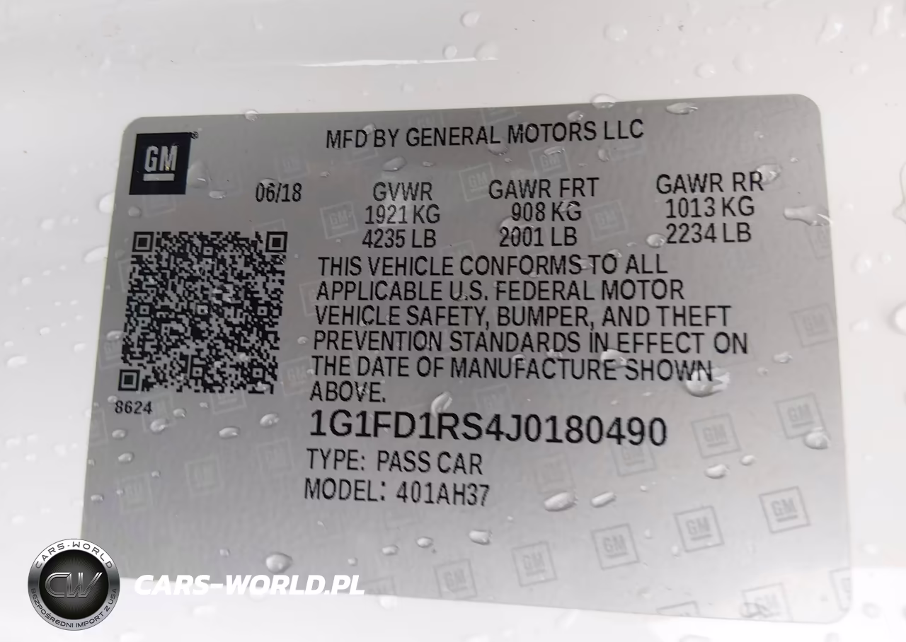 2018 Chevrolet Camaro 2Lt VIN:1G1FD1RS4J0180490 - 9