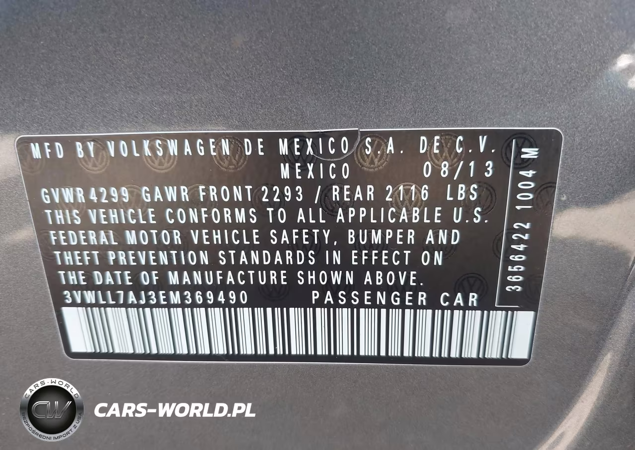 2014 Volkswagen Jetta 2.0L Tdi VIN:3VWLL7AJ3EM369490 - 9