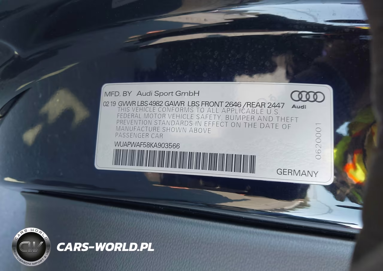 2019 Audi Rs 5 2.9T VIN:WUAPWAF58KA903566 - 9