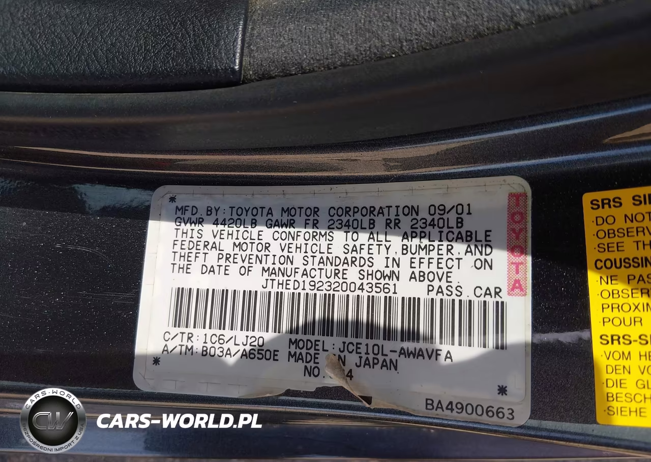 2002 Lexus Is 300 Sport Cross VIN:JTHED192320043561 - 9